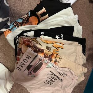 SHEIN Graphic Short Sleeve Country Tees